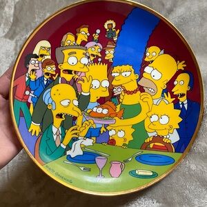 Three-Eyed Fish Simpsons Plate circa 1992